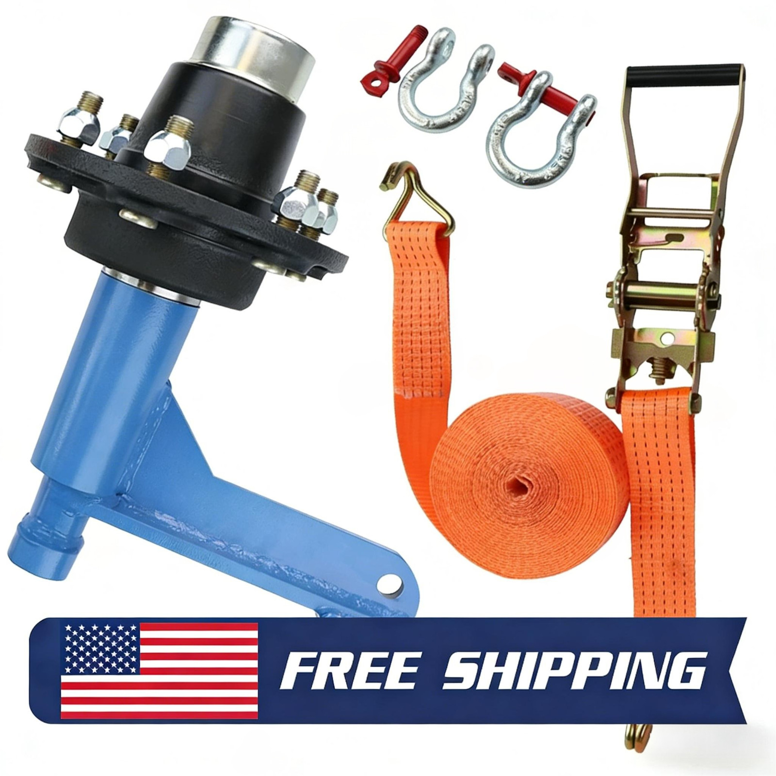 2 Pack 8800lbs Shipping Container Wheels 6-Lug Wheels Heavy Ship Container Axles