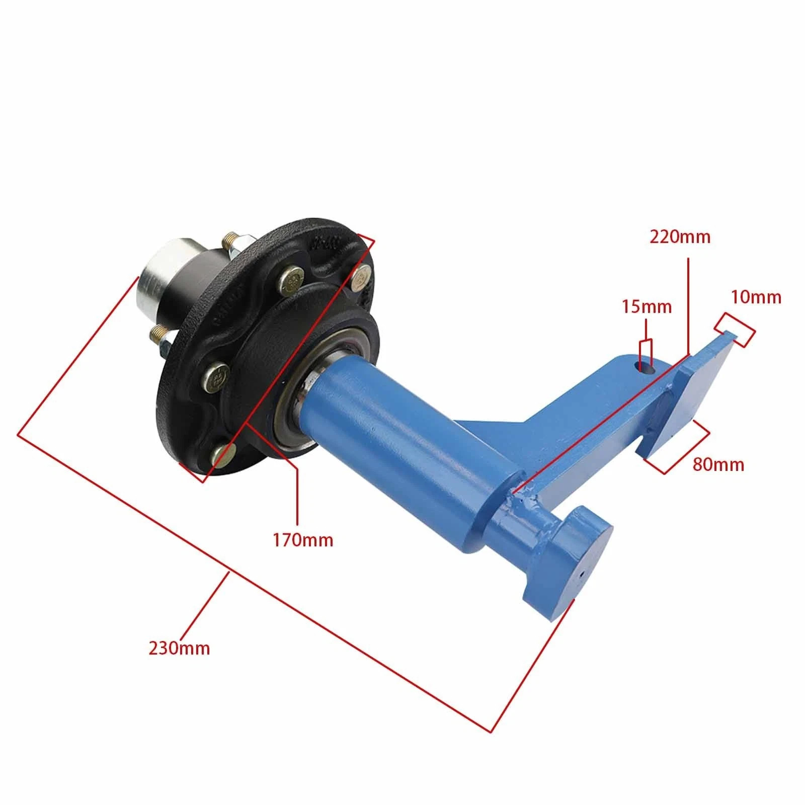 2 Pack 8800lbs Shipping Container Wheels 6-Lug Wheels Heavy Ship Container Axles